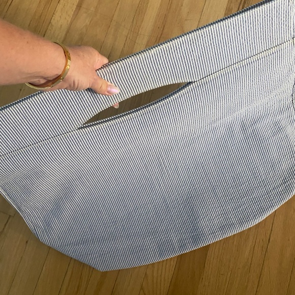 Mark & Graham Blue Striped Bag - Picture 7 of 9